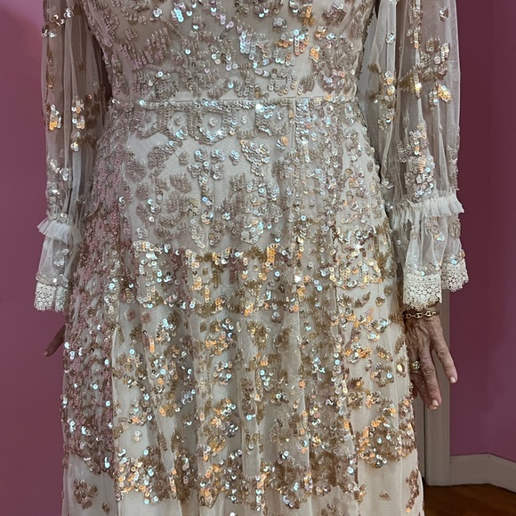 Needles and Thread sequence dress knee length size 8 - Picture 5 of 11